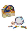 4254 SUN-RST-ECH-MÜZİK SET DAVUL 2MARAKAS TEF FLÜT MİKROFON 2BAGET MIZIKA