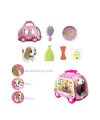 JND-6802 Taşıma Araba Çantalı Hareketli Pilli Köpek Set -Vardem Oyuncak