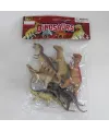 SH-9001-Vardem Poşetli 6Pcs 8 İnch  Çiftlik Hayvan ve Dinozor Set