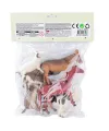 SH-9001-Vardem Poşetli 6Pcs 8 İnch  Çiftlik Hayvan ve Dinozor Set