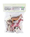 SH-9001-Vardem Poşetli 6Pcs 8 İnch  Çiftlik Hayvan ve Dinozor Set