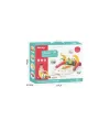 BIB6016- Vardem Piyanolu Bebek Yürüteci ve Tavşan Desenli Kırmızı Oyun Halısı  2 in 1