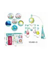BIB-648A-55 -Vardem Işıklı Müzikli Kumandalı Mavi Bebek Dönencesi