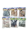 SH-P9904-07AL 6 AST 7PCS ASLAN-KAPLAN-ZÜRAFA-İNEK-FİL(Belirtilen fiyat, tekli satış için adet fiyatıdır.)