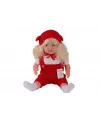 5214 60 CM TRİKOLU TULUMLU SAÇLI BÜYÜK BEBEK