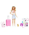 HJY18 Barbie Seyahatte Bebeği ve Aksesuarları
