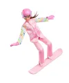 JKF78 Barbie Snowboard Sporcusu Oyun Seti