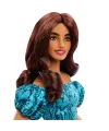 JJN63 Barbie Fashionistas - Turkuaz Renkli Leopar Desenli Elbise
