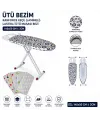 Ütü Bezim Ranforce Keçe Lamineli Lastikli Ütü Masası Bezi 140x50 Cm ± 3 Cm IEGUEDE