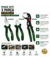 600 A02 W7j 427 3 Pcs Premıum Pense Seti 10 Papağan Pense Ve 7 Pense - 6 Yan Keski 60 ± Kesme Sertlik IEGWHL5