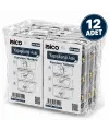 İbico İ17-006 ( 3 Kollu= Gold & ( T= Ꟶ ) Yapışkanlı Pls. Askı ( Mika Kristal Şeffaf Renkli Taban ) ( 3.5kg.taşıma )*12x14