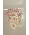 6’lı Bebek Askısı & Bebek Gardırop Askısı Pembe Set