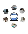 7 Inç Mavi Orta Boy Dekoratif Yuvarlak Şık Kum Tablosu Modern Dekoratif Süs