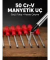 7li Düz Ve Yıldız Tornavida Seti Çelik Manyetik Uçlu
