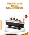 7 Renk Ortam Işıklı Dekoratif Gemi Tasarım Hava Nemlendirici Difüzör