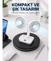 720° Döner Çift Taraflı Masaüstü Vantilatör – Usb Şarjlı Sessiz Fan