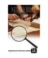 7.5 cm Optik Lensli El Tipi Büyüteç | Profesyonel Okuma, Hobi, Koleksiyon Merceği