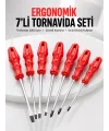 7li Tornavida Seti Düz Ve Yıldız Uçlu Çok Amaçlı Kullanım