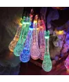 7m 50 Led Damla 8 Fonksiyonlu Solar Panelli-rgb