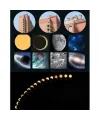 7x Büyüteç 6 Led Işık Aydınlatma 50mm Optik Lens El Büyüteç