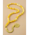 8*1,3 mm Orjinal Sıkma Mısır Kesim Kehribar Tesbih