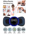 8 Modlu Mini Şarjlı Kelebek Lcd Ekran Ems Boyun Omuz Kol Sırt Elektrikli Masaj Bantı Kas Stimülatörü