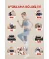8 Modlu Mini Şarjlı Kelebek Lcd Ekran Ems Boyun Omuz Kol Sırt Elektrikli Masaj Bantı Kas Stimülatörü