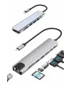 8 Port Çoklayıcı Macbook Ile Uyumlu Çoğaltıcı Type-c Dönüştürücü Tf Sd Kart