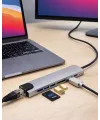 8 Port Type C Hub Usb Hdmı Rj45 Sd Tf Kart Okuyucu Çoklayıcı