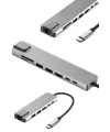 8 Portlu Macbook Çevirici Type C Hub  Sd Tf Usb Çoğaltıcı Ethernet