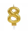 8 Rakam Mum Gold Renk