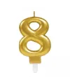 8 Rakam Mum Gold Renk