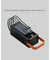 80000 Mah Güneş Enerjili Powerbank 4 Kablolu Type C Lightning Micro Usb