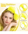 80’ler 90’lar Neon Sarı Dantel Taç Fiyonklu