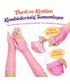 80’ler 90’lar Retro Neon Pembe File Parmaksız Eldiven 26 cm
