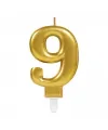 9 Rakam Mum Gold Renk