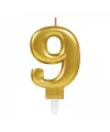 9 Rakam Mum Gold Renk
