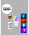 A Kalite 2025 Rgb Led Ampul Uzaktan Kumandalı 16 Renkli Lamba