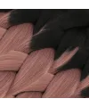 Afrika Örgülük Sentetik Ombreli Saç 100 Gr. - Siyah / Gülkurusu