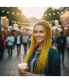 Afrika Örgüsü Ve Rasta İçin Sentetik Saç - Sarı