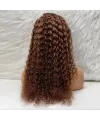 Afro Dalga Front Lace Gerçek Tül Peruk - Açık Kahve - 70-75cm