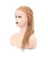 Afro Dalga Front Lace Gerçek Tül Peruk - Altın Karamel - 60-65cm