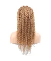 Afro Dalga Front Lace Gerçek Tül Peruk - Altın Karamel - 60-65cm