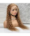 Afro Dalga Front Lace Gerçek Tül Peruk - Balköpüğü - 70-75cm