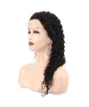 Afro Dalga Front Lace Gerçek Tül Peruk - Doğal - 60-65cm