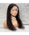 Afro Dalga Front Lace Gerçek Tül Peruk - Doğal - 70-75cm