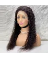 Afro Dalga Front Lace Gerçek Tül Peruk - Doğal - 70-75cm