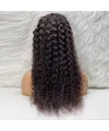 Afro Dalga Front Lace Gerçek Tül Peruk - Doğal - 70-75cm