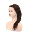 Afro Dalga Front Lace Gerçek Tül Peruk - Koyu Kahve - 60-65cm