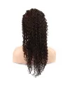 Afro Dalga Front Lace Gerçek Tül Peruk - Koyu Kahve - 60-65cm